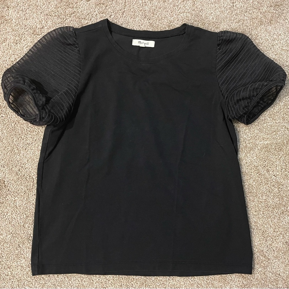 Black Madewell short sleeve blouse